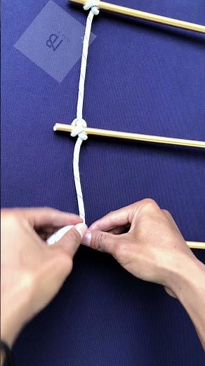 How to make a ladder using rope with wood or other materials|Cara membuat tangga menggukanan tali