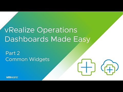 VMware Aria Operations Dashboards Made Easy Part 2 - Common Widgets
