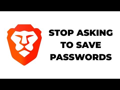 How to make Brave stop asking to save passwords on a PC