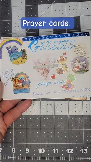 creating prayer cards from index cards