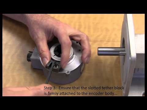 How to Install a Hollow Shaft Rotary Encoder with a block and pin