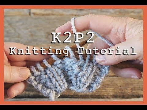 K2P2 Rib Stitch for Beginners | Flat Knitting K2P2 | Rib Stitch for Hats & Scarves