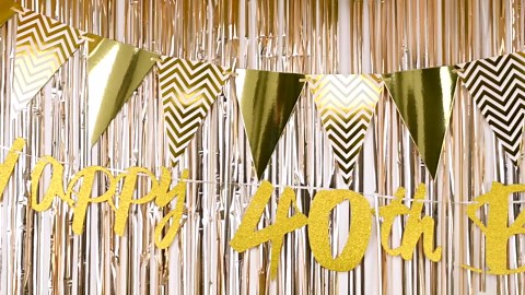 40th Birthday Decorations for Women Men,Sage Green Gold Birthday Balloons Happy 40th Birthday Banner 40 Foil Balloon with Birthday Cake Topper Fringe Curtain for 40 Year Old Birthday Party