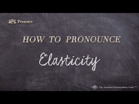 How to Pronounce Elasticity (Real Life Examples!)