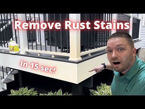 How to remove rust stains from vinyl siding fast!