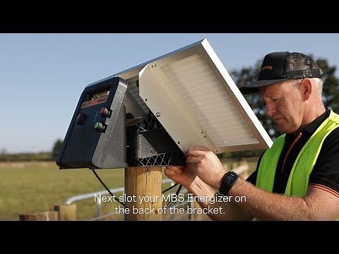 How to install a solar powered MBS Energizer