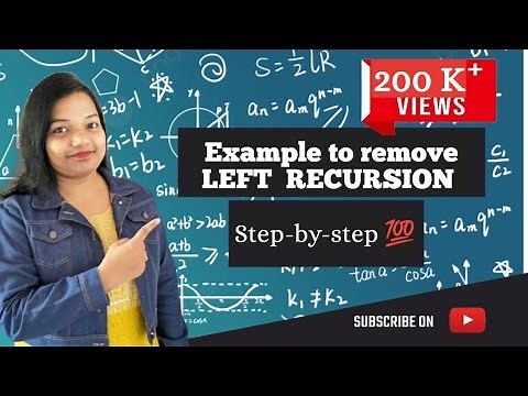 How to remove left recursion from Context Free Grammar | TOC | CD Eliminate Left Recursion from CFG
