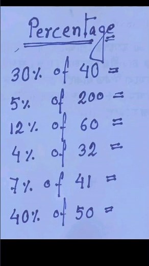 Math Antics - What Are Percentages? #shortvideo #mathstricks #maths