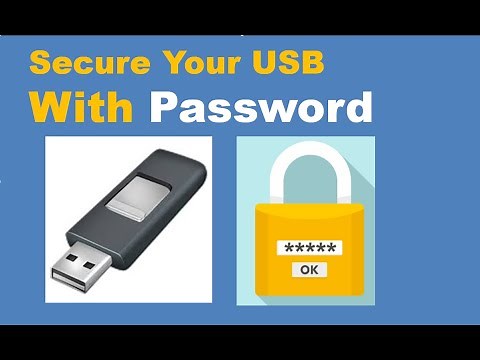 How to add password on the USB drive | Bitlocker