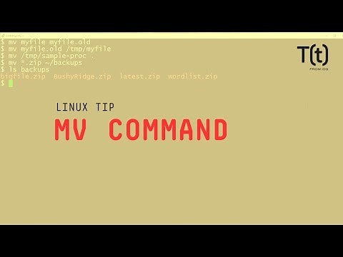 How to use the mv command: 2-Minute Linux Tips
