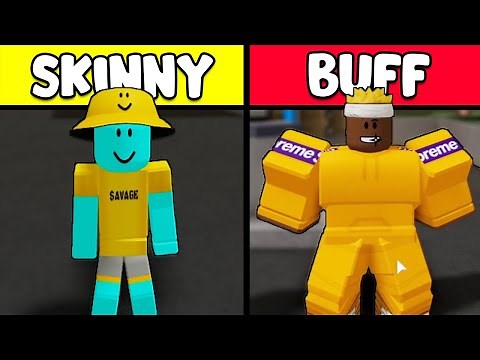 How to get SKINNY or BUFF in DA HOOD (Roblox) | FAST and EASY