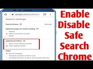 How To Enable & Disable Safe Search In Google Chrome | Chrome Safesearch On & Off