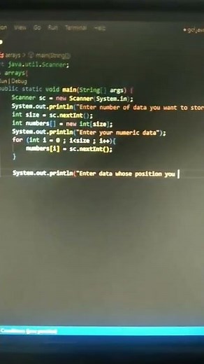 Introduction to arrays | Codes to find a number in an array in java