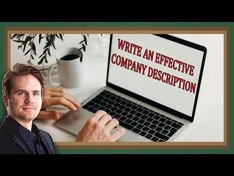 How to Write an Effective Company Description for a Business Plan