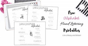 Hand Lettering Alphabet Worksheets for Beginners