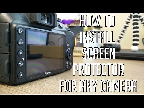 How to Install Screen protector on any Camera