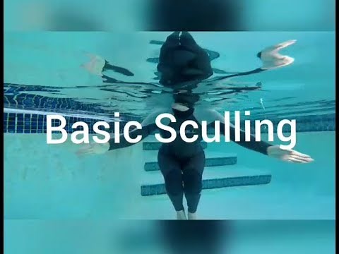 How To Do Basic Sculling for Treading Water [From Synchro Swimmer] Swimming Lessons For Adults