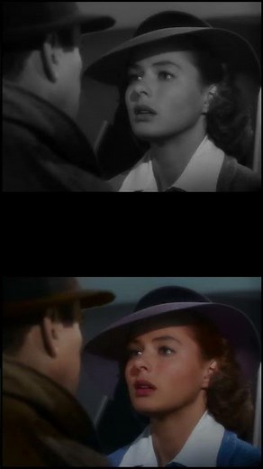 Casablanca (1942) - "We'll always have Paris" Scene [Colorized Comparison]