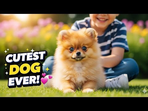 “Cutest Dog Ever 🐾 | Adorable Pomeranian Puppy Story”