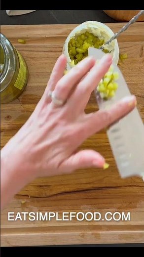 Simple and Easy Homemade Tarter Sauce - 4 Ingredients & 5 Minutes | EatSimpleFood.com