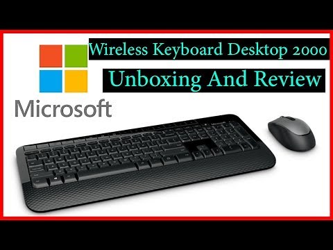 Microsoft Wireless Keyboard Desktop 2000 Unboxing And Review