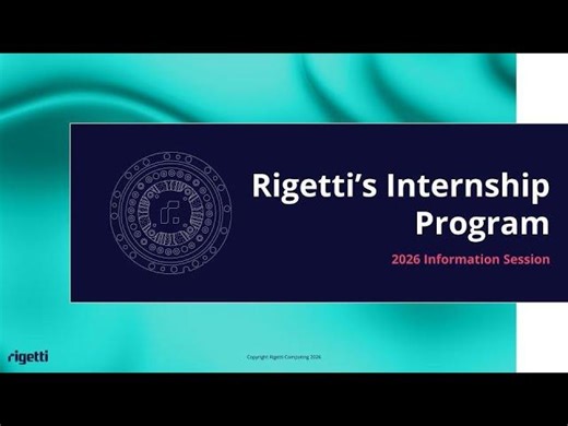 Building the Quantum Future: A Look Inside Rigetti's Internship Program | Rigetti Computing