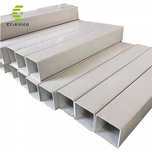 [Hot Item] 50mm/100mm Square PVC Pipe Sizes Plastic Square Pipe Plastic PVC Tubes
