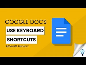 How to Use Keyboard Shortcuts in Google Docs