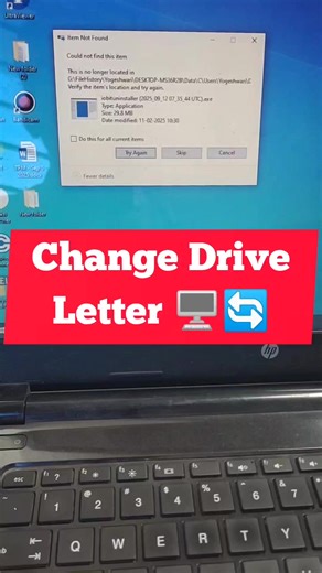 Want to change your drive letter in Windows? 🖥️✨ Here’s a quick and simple way to do it! 🔧 #TechTips #WindowsHacks #WindowsTips #DriveLetter #FileManagement #WindowsTricks #TechHacks #ComputerTips #DriveSettings #StorageTips #WindowsSupport #PCTricks #SystemTips #FixWindows #DriveManagement #TechTutorials #PCSetup #fblifestyle | Tech Whiz Ajith