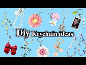 11 UNIQUE DIY KEYCHAIN IDEAS at zero cost | Art and Craft | Falak Naz