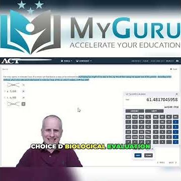 2025 Digital ACT Math Section Walkthrough Using Official ACT Practice Exam: Skid Distance