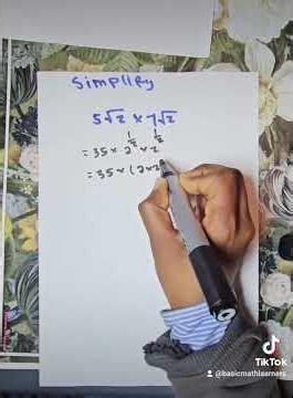 multiplying surds #practiceyourmath123
