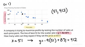 How to Make Predictions from the Line of Best Fit | Algebra | Study.com