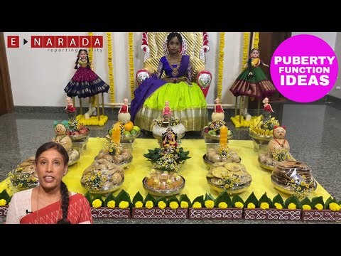 Half saree function | puberty ceremony | Plate decoration ideas | doll decoration | Flower Backdrop