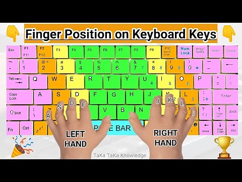 Fingers Position on Keyboard Keys | Typing Keys | Typing Lessons