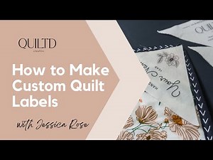 How to Make and Print Custom Modern Quilt Labels at Home