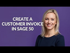 CREATE A CUSTOMER INVOICE IN SAGE 50 - Julia'sTutorials