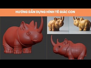 3ds Max | Hướng Dẫn 3dsmax Dựng Hình Con Tê Giác - Phân Tích Lưới Khối