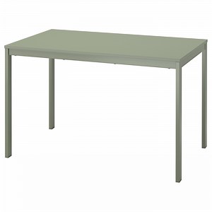 VIHALS extendable table, green, 120/180x74 cm  - IKEA