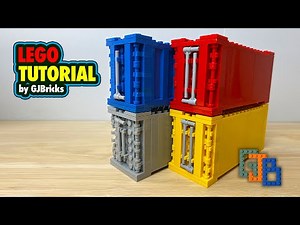 How to build LEGO Train Shipping Containers (Custom MOC) #tutorial