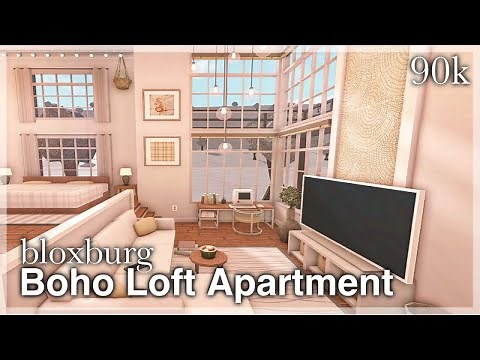 Bloxburg - Boho Loft Apartment Speedbuild