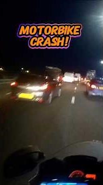 Motorbike crash with a car driver changing lanes into the path of the motorcyclist