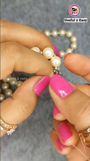 #shorts DIY Mask Chain #mask #diy Pearl mask chain making Useful & Easy