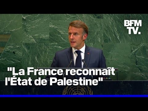 Reconnaissance de l'État de Palestine par la France: le discours d'Emmanuel Macron à l'ONU