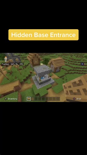 Hidden Base Entrance in Minecraft Village