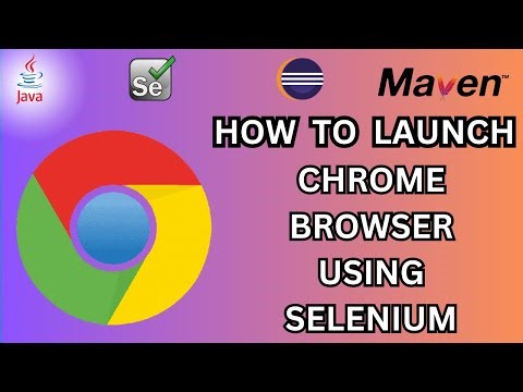 First selenium program for begineers Launching Chrome Browser Using Selenium + Java using maven