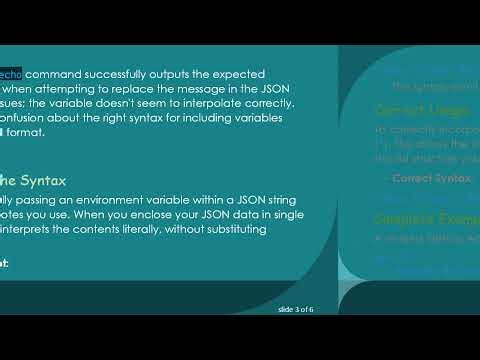 How to Pass an Env Variable as Part of JSON in GitHub Actions
