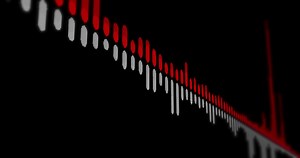 Download Sound wave audio spectrum. Waveform sound technology, seamless loop for free