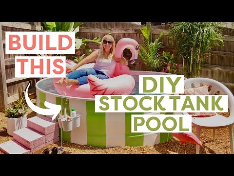 How to Build This Stock Tank Pool For Your Backyard | DIY Stock Tank Pool