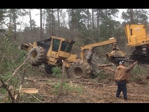 Movin In The Log Loader! Stuck Truck Skidder Dozer Logging